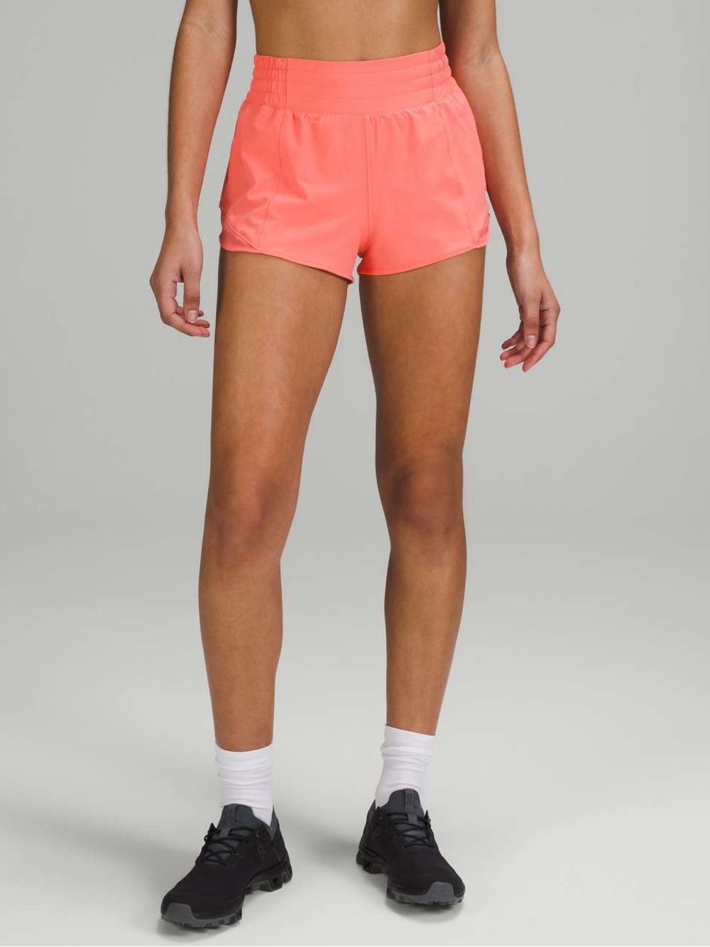 Lululemon Hotty Hot High Rise 2.5 Inch Inseam Shorts - Raspberry Cream